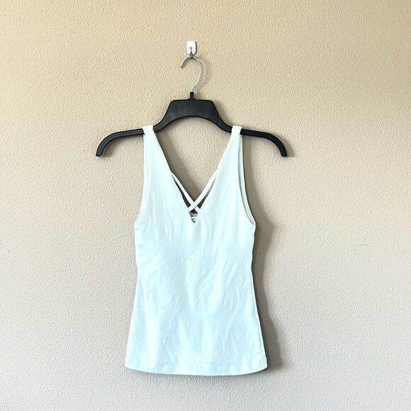 Kookai Mint Green Criss Cross Tank - Picture 1 of 9